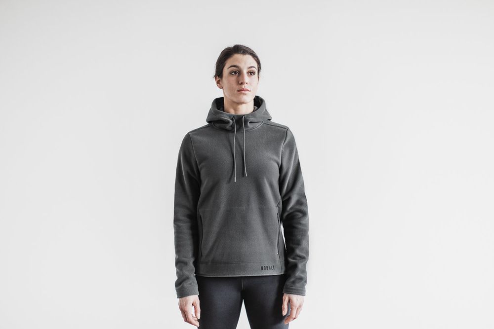 NOBULL Women's Arctic Pullover Hoodie - Dark Shadow - Ireland (9036SWNDF)